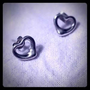 Tiffany Elsa Peretti Open Heart Earrings